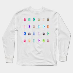 Pixel Drinks Long Sleeve T-Shirt